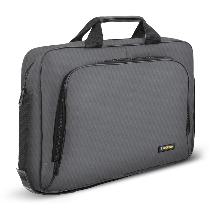 Сумка ExeGate Office F1596 Dark-Grey, темно-серая, полиэстер, для ноутбуков до 15.6" EX264612RUS