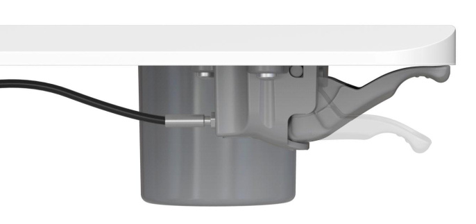 Стол для ноутбука Cactus CS-FDS101WWT, с регулировкой высоты, МДФ, белый