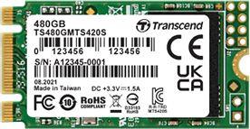 SSD накопитель Transcend 420S 480ГБ, M.2 2242, SATA III, M.2 [ts480gmts420s]