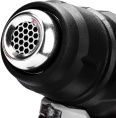 Промышленный фен P.I.T. PHG20H-550A аккумуляторный, 20В, 550°, 200л/мин, защита от перегрева, насадки