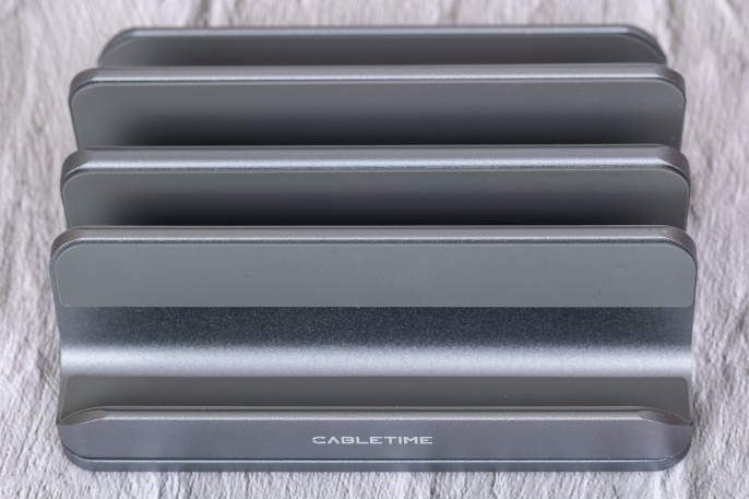 Вертикальная подставка CABLETIME CS14G (CT-VLP02-AG) для ноутбука, серый