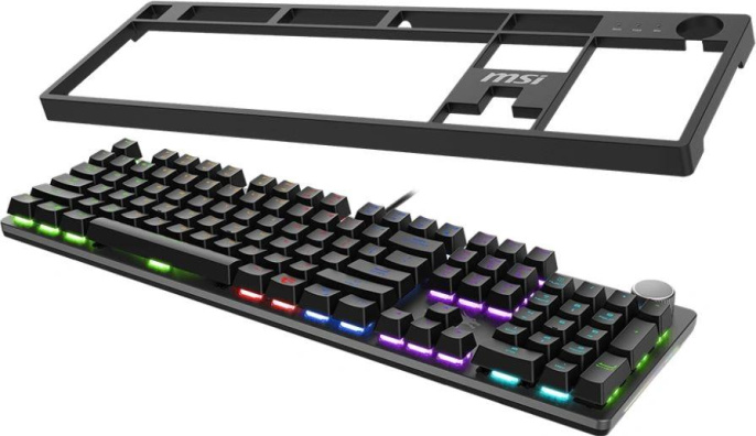 Клавиатура MSI Forge GK320, проводная, USB, механическая, черный [s11-04ru259-hh9]