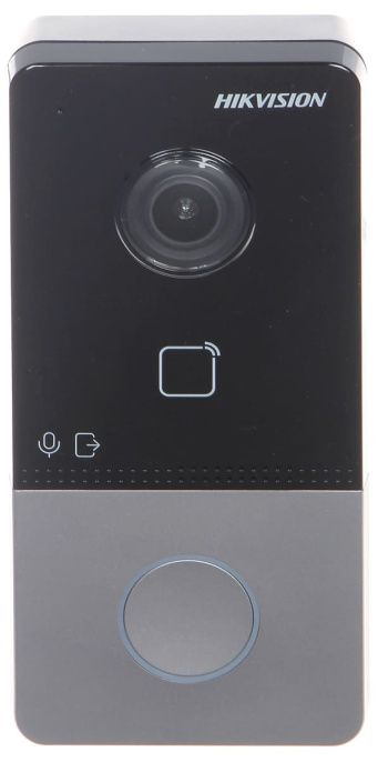 Видеопанель Hikvision DS-KV6113-WPE1(C),  цветная,  накладная,  черный