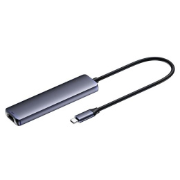 NETAC USB-концентратор Netac Hub WF13, Type-C to USB3.0+USB2.0*2+100W PD+HDMI repl. NT08WF13-30GR WF13GYCN