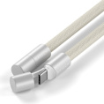 Зарядный кабель - ремень через плечо Satechi OntheGo Crossbody Lanyard Cable 60W. Длина: 1.5м. Цвет: песочный (ST-LOTGLW)