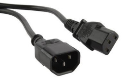 Шнур питания Hyperline PWC-IEC13-IEC14-3.0-BK C13-С14 проводник.:3x1.0мм2 3м 230В 10А упак.:1шт черный