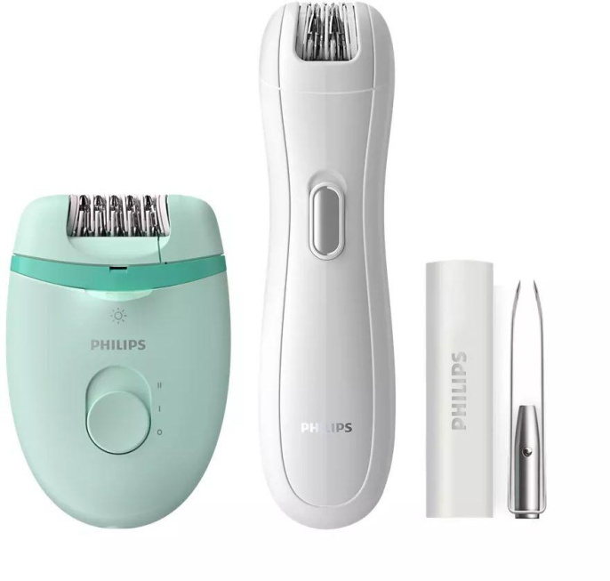 Эпилятор Philips BRP529/00 скор.:2 насад.:1 от аккум. зеленый