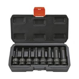 Набор головок ударных 1/2" HEX L 78 мм, H6-H19, 8 шт. AV Steel AV-724408