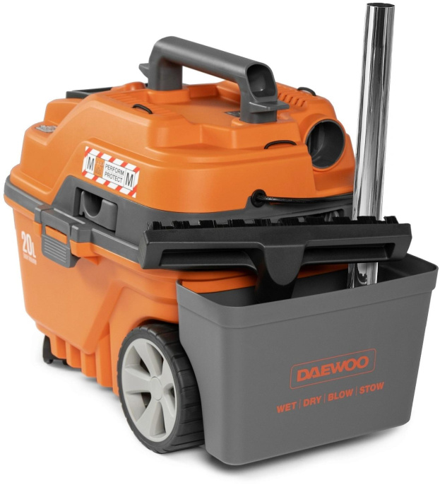 Строительный пылесос Daewoo DAVC 2516S,  оранжевый