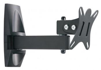 Кронштейн для телевизора Holder LCDS-5004 металлик 10"-26" макс.25кг настенный поворот и наклон LCDS-5004 METALLIC