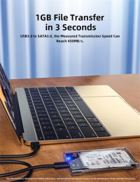 Бокс для накопителей 2.5" Netac WH11 NT07WH11-30CC 2.5 SATA to USB3.0 + USB3.0 C to C cable