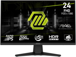 Монитор MSI 23.8" Mag 244F черный IPS LED 16:9 HDMI матовая 300cd 178гр/178гр 1920x1080 200Hz DP FHD 2.88кг