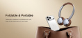 Наушники беспроводные накладные UGREEN HP207 75629 Studio Plus Bluetooth Active Noise-Cancelling Headphones. Цвет: серебристо-коричневый (75629_)