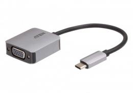 ATEN UC3002A-AT Конвертер, USB-C VGA, USB-C VGA, Male-Female, без Б.П., 1920x1200 60Hz;Макс.частота пикселизации 148.5 MГц;USB 3.1 Type-C with DP Alt Mode Thunderbolt™ 3 Compatible