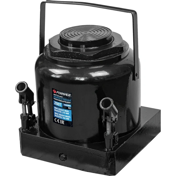 Бутылочный домкрат Forsage 200 т, h min-370 мм, h max-550 мм F-TH920001 BIG/из 2-х частей/ 57206 (F-TH920001 BIG/из 2-х частей/(57206))
