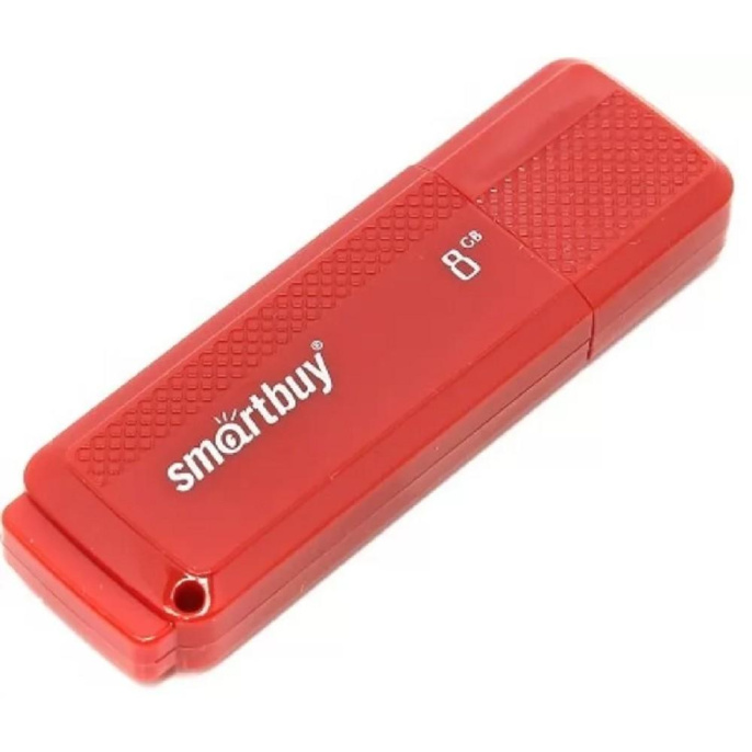 Smartbuy USB Drive 8GB Dock Red SB8GBDK-R UFD 2.0