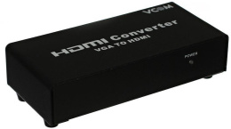 Конвертер VCOM DD491 VGA to HDMI Converter VGA 15F +2xRCA-- HDMI 19F + б.п. УЦЕНКА НЕТ Б.П.