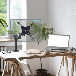 Кронштейн-адаптер для телевизора Kromax ADAPTER-200, 33-43", настольный, фиксированный,  черный [90373]