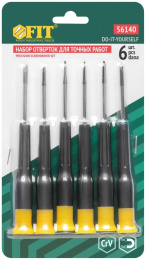 Набор отверток FIT 56140, 6 предметов