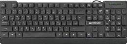 Клавиатура Defender Element HB-190, USB, мембранная,  черный [45191]