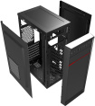 Корпус ATX Digma DCC-MD302, Midi-Tower, без БП,  черный