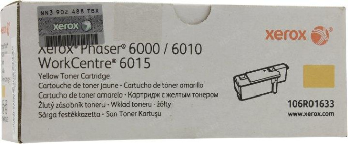 XEROX 106R01633 Тонер-картридж Xerox Phaser 6000/6010, yellow