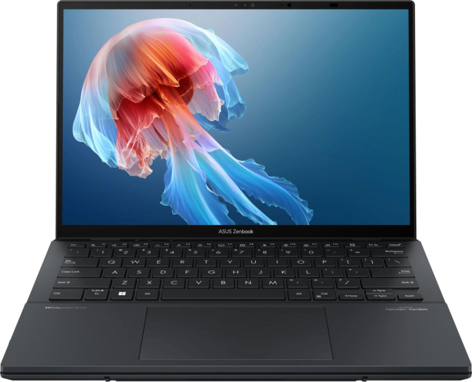 Ноутбук Asus ZenBook Duo UX8406CA-QL460X Core Ultra 7 255H 16Gb SSD512Gb Intel Arc 140T 14" OLED Touch WUXGA 1920x1200 Windows 11 Pro dk.grey WiFi BT Cam Bag 90NB14X1-M00UA0