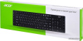 Клавиатура Acer OKW010 черный USB slim Multimedia ZL.KBDEE.002 кабель 1.45м