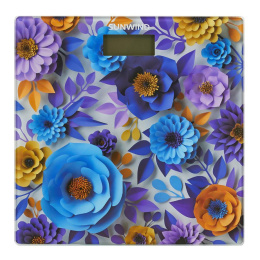 Напольные весы SUNWIND SSB051, до 180кг, цвет: рисунок