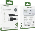 Кабель AceFast C3-09 USB Type-A - microUSB (1.2 м, черный) USB 2.0 Type-A/microUSB 2.0, черный, длина 1.2 м