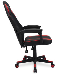 Кресло игровое Oklick -121G, искусственная кожа/сетка, до 150кг, черный/красный