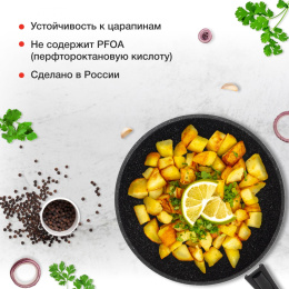 Сковорода ВОК (WOK) StarWind Chef Induction SW-CHI4028WGR, 28см, съемная ручка,  антипригарное покрытие, алюминиевая