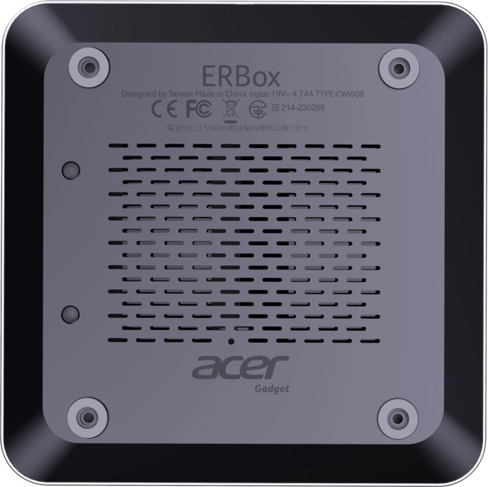 Неттоп Acer Gadget E10 ERBox AMD Ryzen 7 8745HS,  DDR5 16ГБ, 512ГБ SSD, AMD Radeon 780M,  Windows 11 Pro,  черный [1747236]