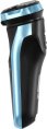 Бритва роторная Hyundai H-SH8088 реж.эл.:3 питан.:аккум. голубой/черный