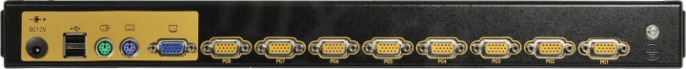 ProCase E1708HD Консоль однорельсовая , КВМ 8 порт, LCD 17'', single rail console KVM 8 port, LCD D-Sub, USB, разрешение 1920*1080, 8 кабелей