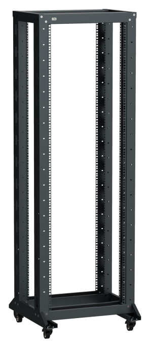 Стойка двухрамная ITK Linea (LF05-42U66-2RM) 42U 600ммX600мм 700кг черный