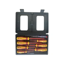 Набор изолированных отверток BIST в пластиковом футляре 8 шт, Cr-V, VDE, SL 0.5x3.0x75 BWD541B