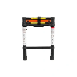 Телескопическая алюминиевая бытовая лестница ROCKFORCE 1.4 м RF-UP140(56421)