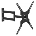 Кронштейн для телевизора Buro FL4S, 20-65", настенный, поворотно-выдвижной и наклонный,  черный [bm25a74ts3]
