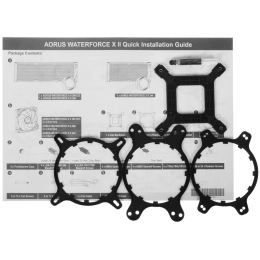 Жидкостная система охлаждения GIGABYTE MULTI SOCKET AORUS WATERFORCE X II 360 черная GP-AORUS WATERFORCE X II 360