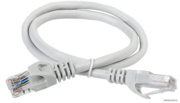 Патч-корд ITK PC01-C5EU-2M UTP RJ-45 вил.-вилка RJ-45 кат.5E 2м серый ПВХ (уп.:1шт)