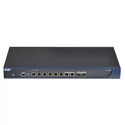 Ruiji RG-WS6008 Коммутатор 1000BASE-T ports, 2 1000BASE-T/1000BASE-X combo ports, 32 APs by default, maximum 200 APs