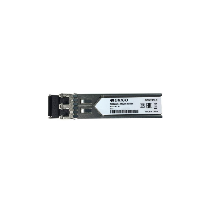 ORIGO OFM211LC/A1A SFP-трансивер с 1 портом 100Base-FX для многомодового оптического кабеля до 2 км, разъем Duplex LC