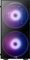 Корпус ATX Aerocool Python-G-BK-v1, Midi-Tower, без БП,  черный
