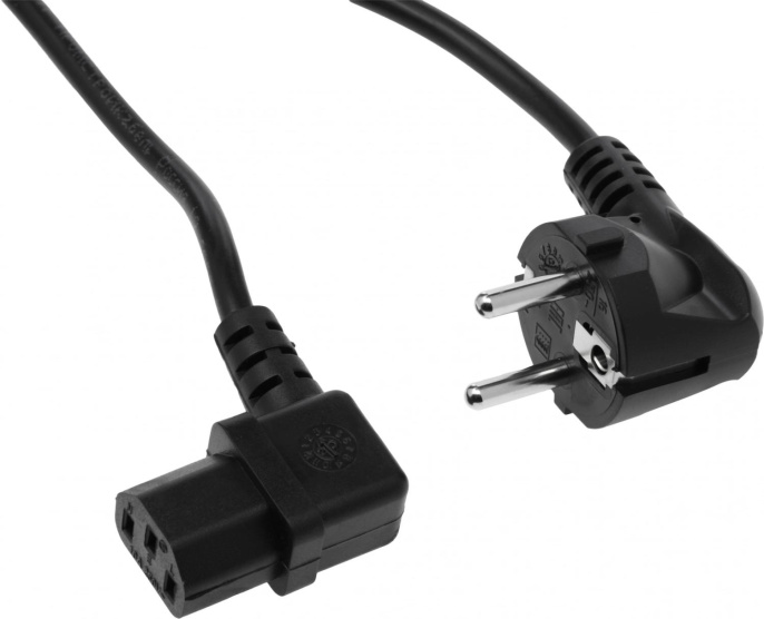 Кабель 15516 IEC C13 Евровилка 2м черный