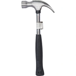 Молоток-гвоздодер VOREL с металлической обрезиненной рукояткой 0,6кг 32625