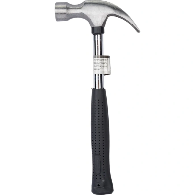 Молоток-гвоздодер VOREL с металлической обрезиненной рукояткой 0,6кг 32625