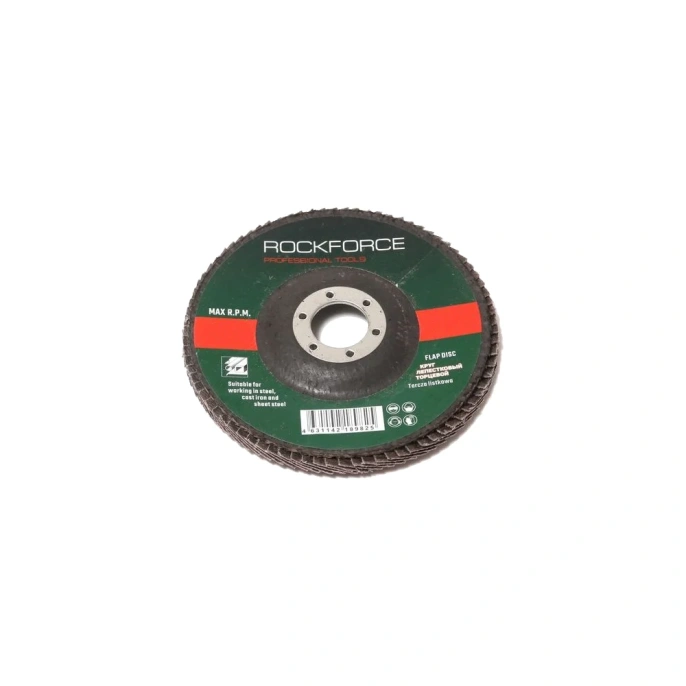 Диск лепестковый торцевой (125х22 мм; P120) ROCKFORCE RF-FD5120M(29641)