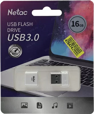 Накопитель Netac NT03U116N-016G-30WH USB3.0 Flash Drive 16Gb (RTL)