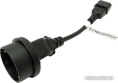 Кабель PowerCom SCUT IEC-320 C14-Socket Type-F (для компьютера, функция: питание устройств, 250V, 10A, длина: 0.23 м)